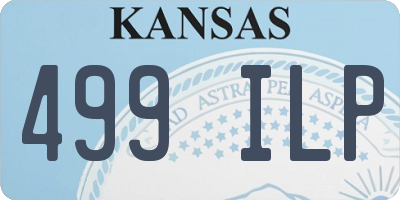 KS license plate 499ILP