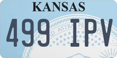 KS license plate 499IPV