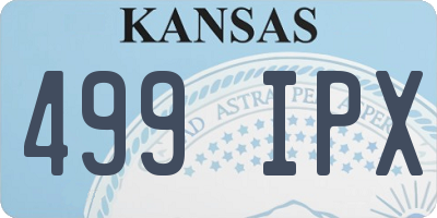 KS license plate 499IPX