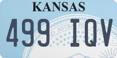 KS license plate 499IQV