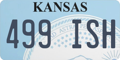 KS license plate 499ISH