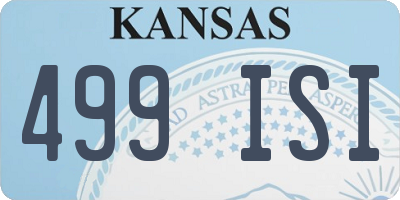 KS license plate 499ISI