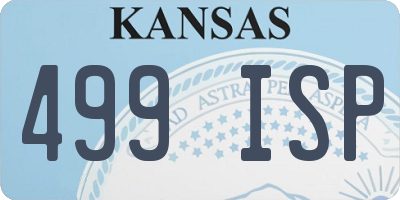 KS license plate 499ISP