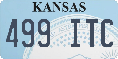 KS license plate 499ITC