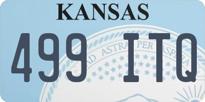 KS license plate 499ITQ