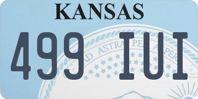 KS license plate 499IUI