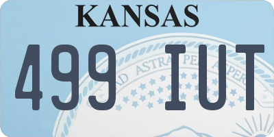 KS license plate 499IUT