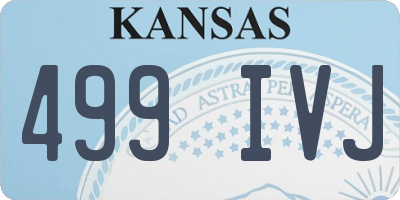 KS license plate 499IVJ