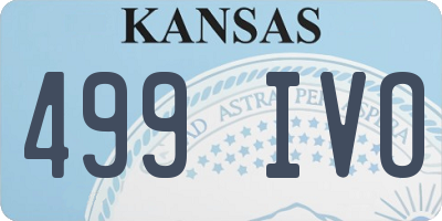KS license plate 499IVO