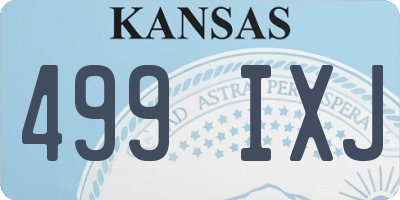 KS license plate 499IXJ