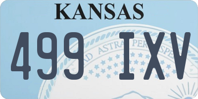 KS license plate 499IXV