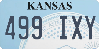 KS license plate 499IXY
