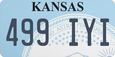 KS license plate 499IYI