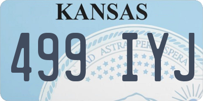 KS license plate 499IYJ