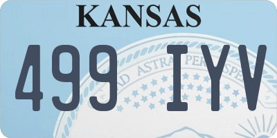 KS license plate 499IYV
