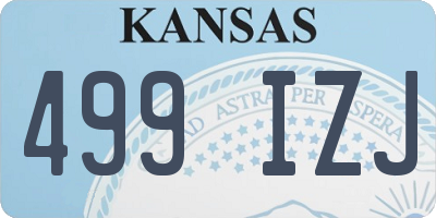 KS license plate 499IZJ