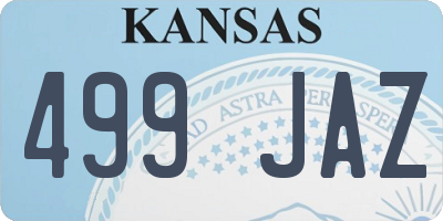 KS license plate 499JAZ