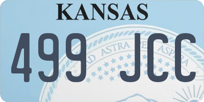 KS license plate 499JCC