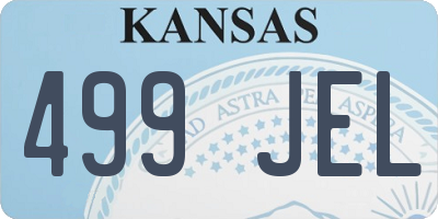 KS license plate 499JEL