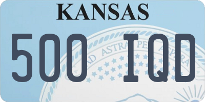 KS license plate 500IQD