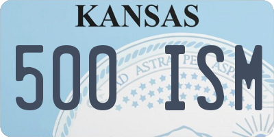 KS license plate 500ISM