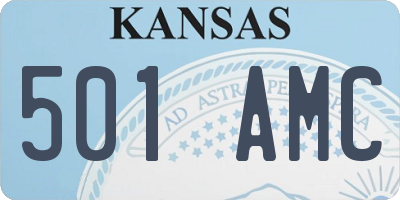 KS license plate 501AMC