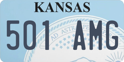 KS license plate 501AMG