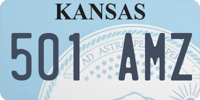 KS license plate 501AMZ