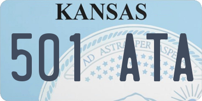 KS license plate 501ATA