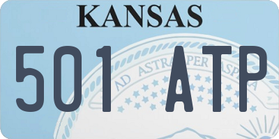 KS license plate 501ATP