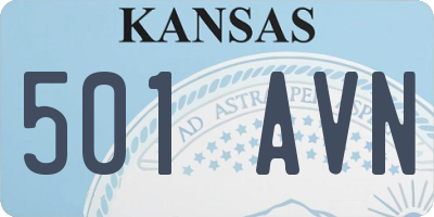 KS license plate 501AVN