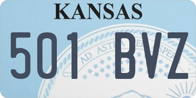 KS license plate 501BVZ