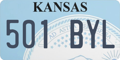 KS license plate 501BYL
