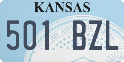 KS license plate 501BZL