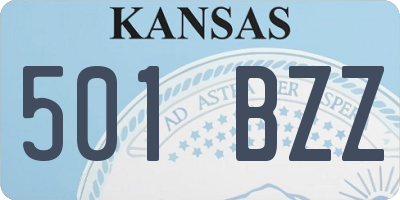 KS license plate 501BZZ