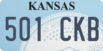 KS license plate 501CKB