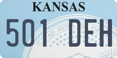 KS license plate 501DEH
