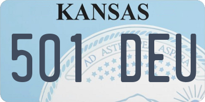 KS license plate 501DEU