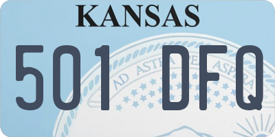 KS license plate 501DFQ