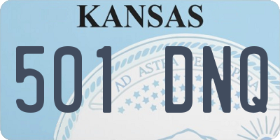 KS license plate 501DNQ