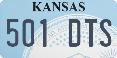 KS license plate 501DTS