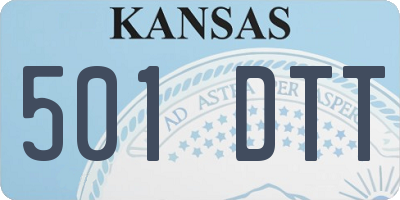KS license plate 501DTT