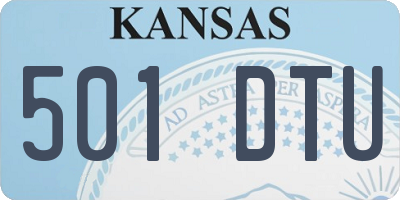 KS license plate 501DTU