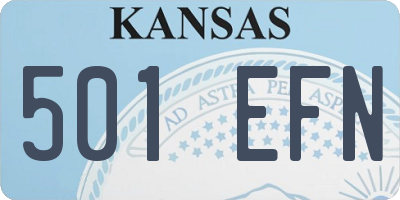 KS license plate 501EFN