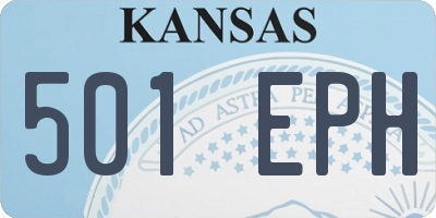 KS license plate 501EPH