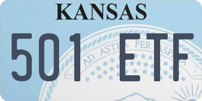KS license plate 501ETF