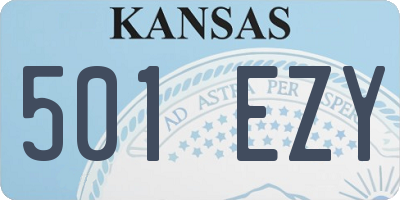 KS license plate 501EZY
