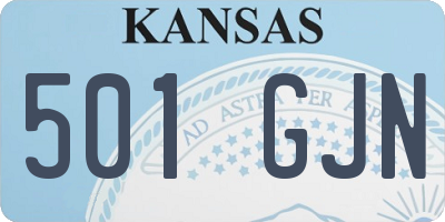 KS license plate 501GJN