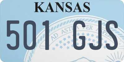 KS license plate 501GJS