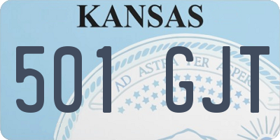 KS license plate 501GJT